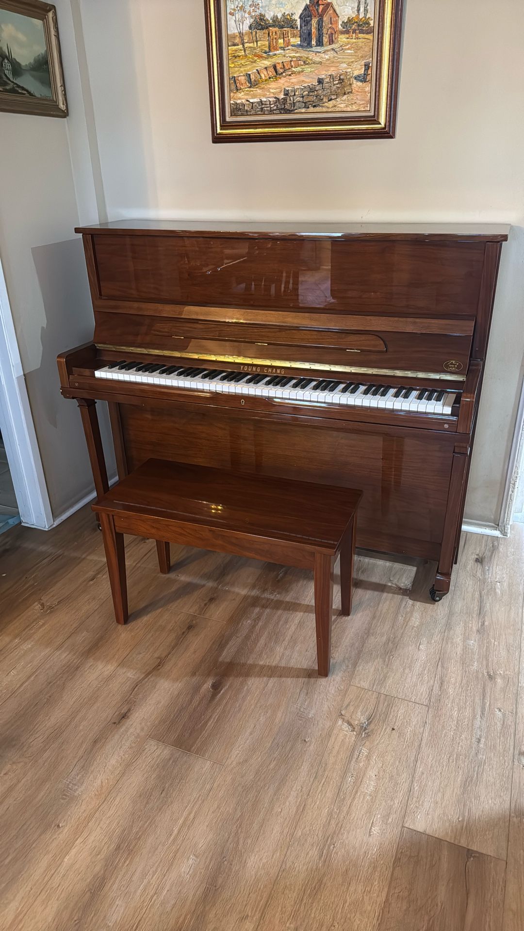 Young Chang Piano - Walnut - PE118