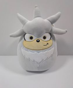Squishmallows Silver Sonic The Hedgehog 8" Plush NWT Rare HTF
