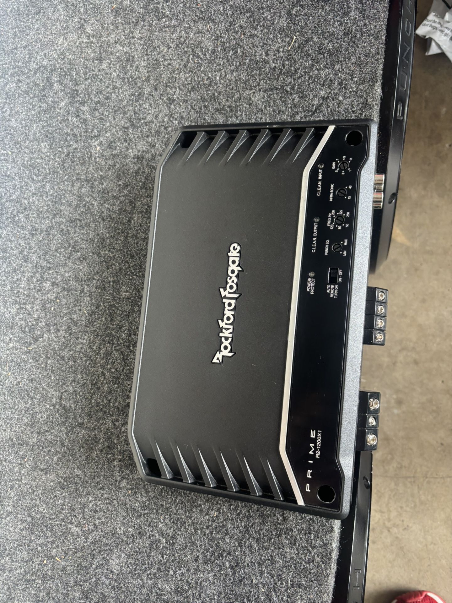Kicker And Rockford Fosgate Amp