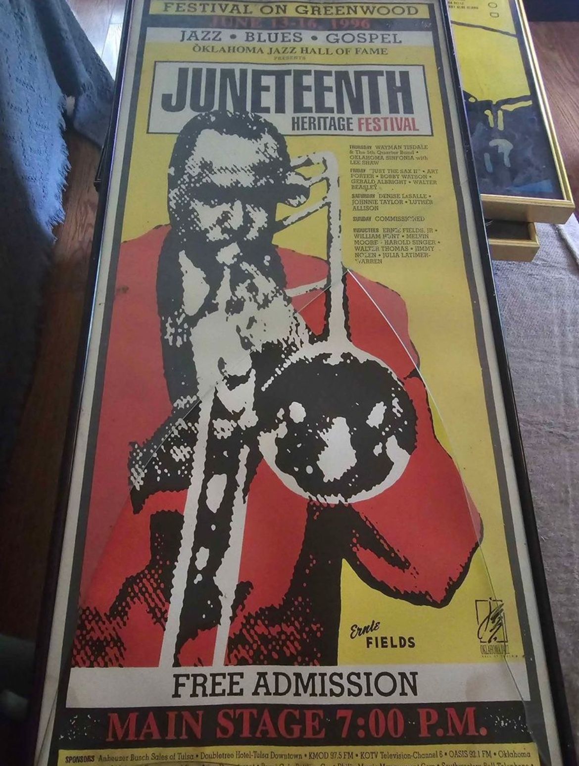 1996 Juneteenth Heritage Festival poster.
