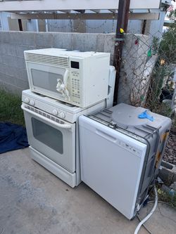 Stove, Microwave, Dishwasher