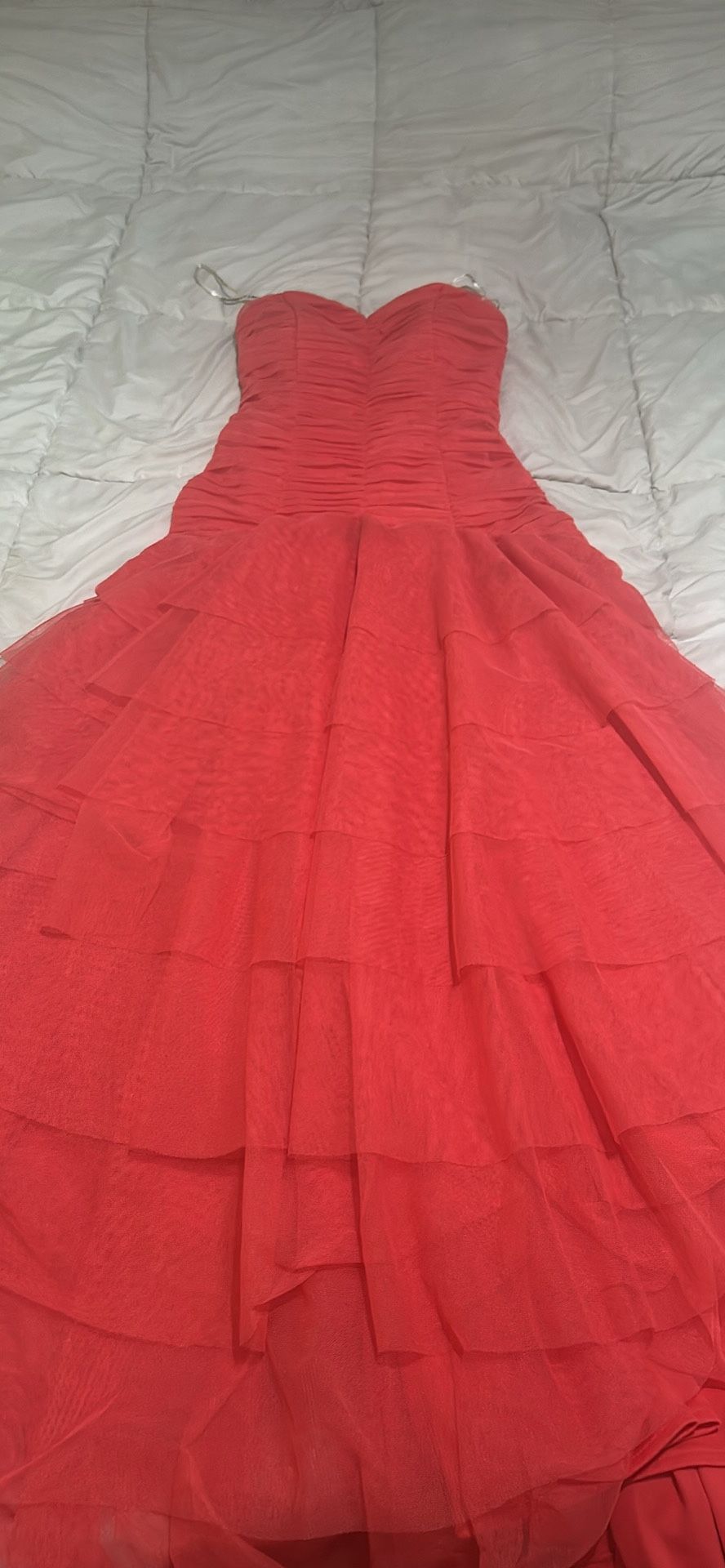 Morgan and Co. beautiful orange dress