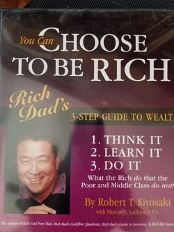 You can choose to be rich - rich Dad poor Dad full course with DVDs