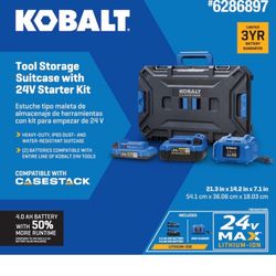 Kobalt  Case Con Batería Y Cargador 
