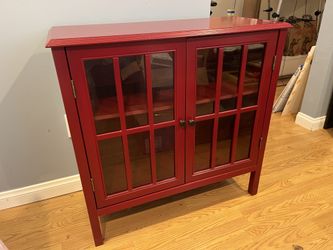 Burgundy red cabinet