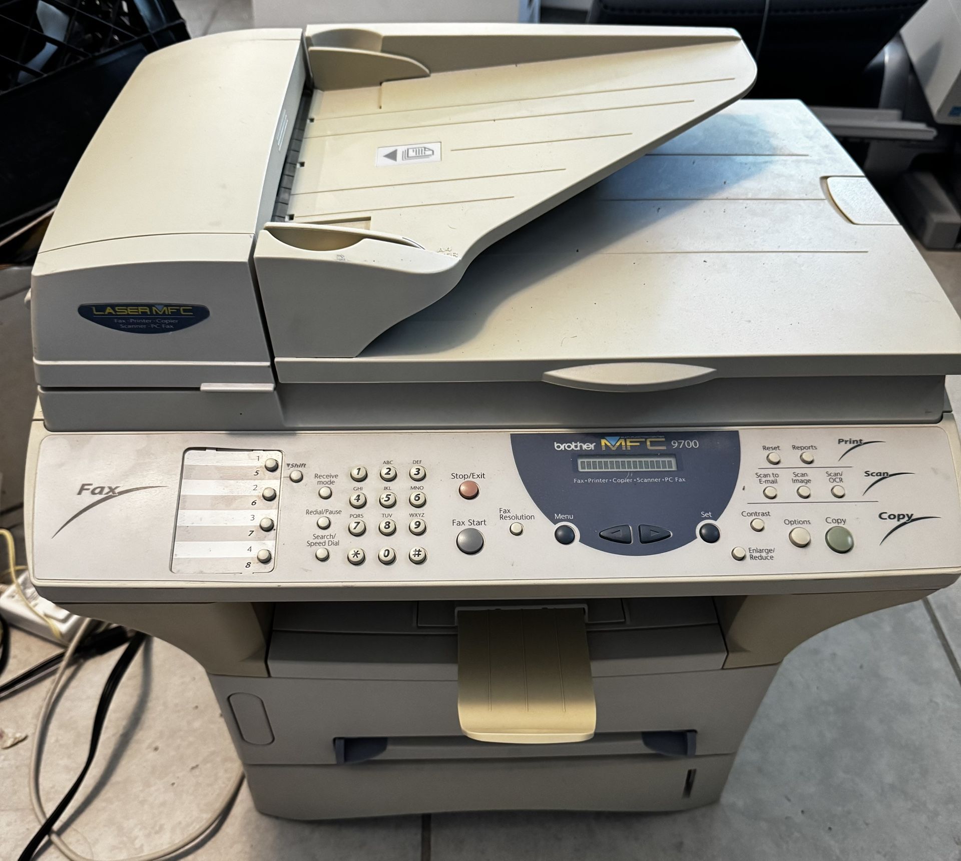 🖨 Brother MFC-9700 Laser All-in-One Printer – Works Great!