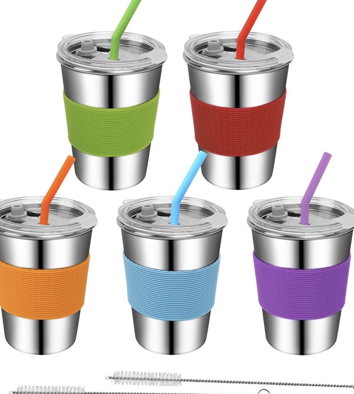 Stainless Steel Cups (Set of 6)