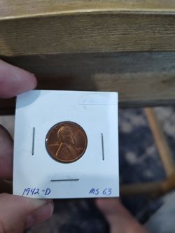 1942-D Lincoln Wheat Penny MS 63