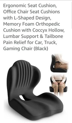 Ergonomic Seat Cushion, Office Chair Seat Cushions with L-Shaped Design