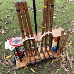 Antique  Croquet Set