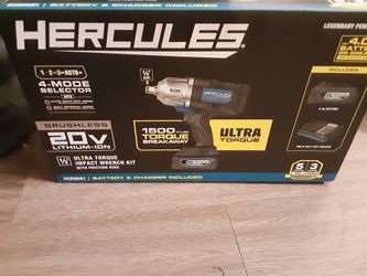 Hercules 20V Brushless 1/2" Impact Wrench Kit HCB85K1