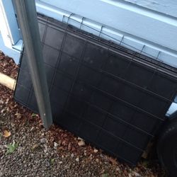 Dog Kennel had It for one year. Bought It From Homedopt For 160.00 It's In Great Shape Folds Up And Let's Out.