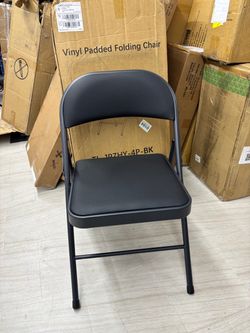 Vinyl Padded 4 Pack Folding Chairs