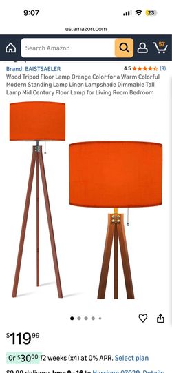 Tripod floor lamp