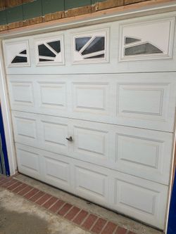 Single Car Garage Door and Electric Opener