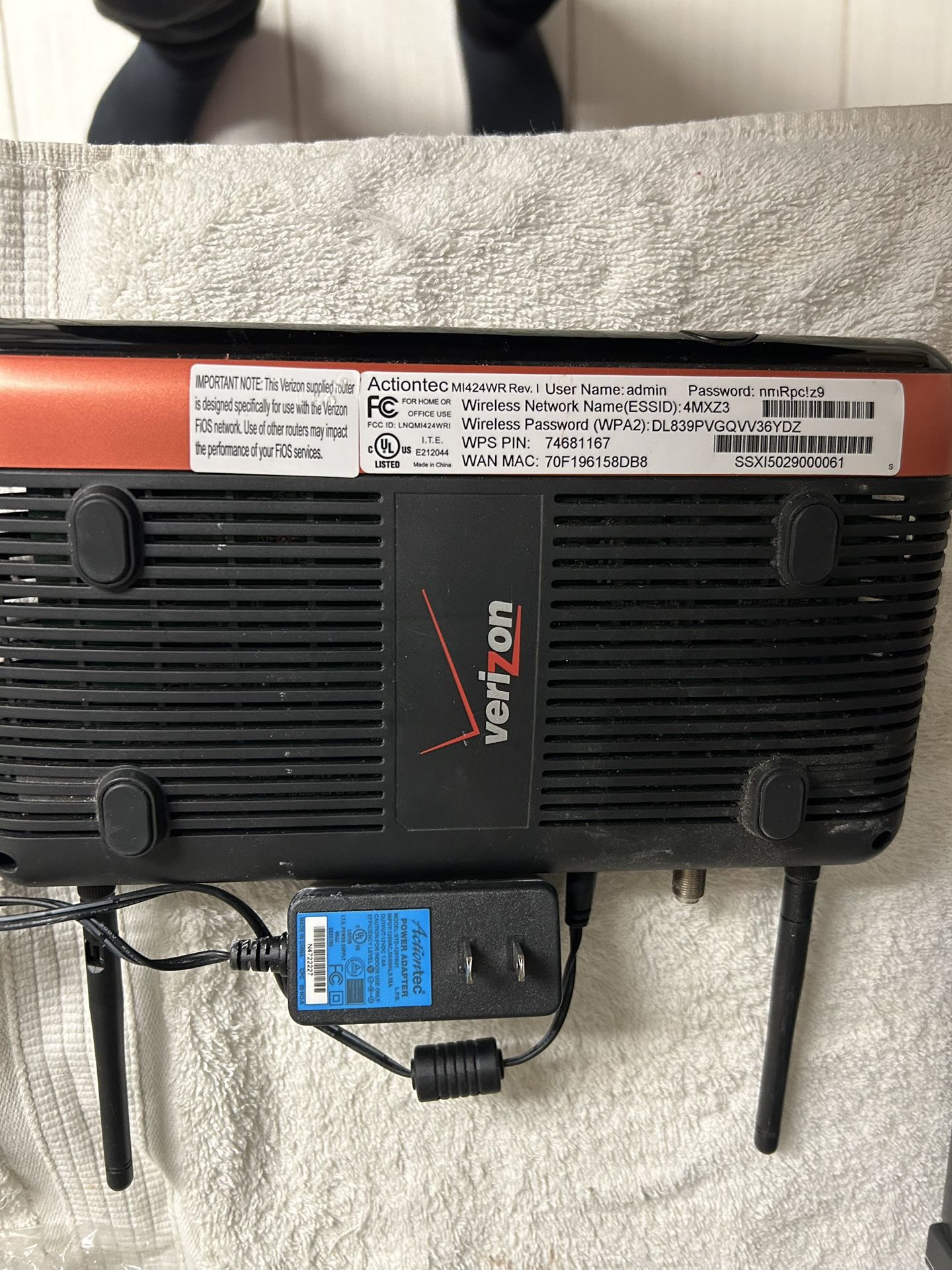 Verizon Modem Router