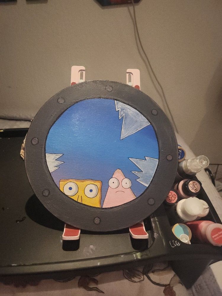 SPONGEBOB WINDOW PAINTING