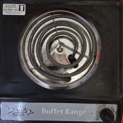 Broil King" Buffet Range" portable electric stove top coil burner