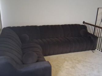 Large Dark chocolate brown Sectional Sofa