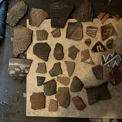 Indian pottery shards