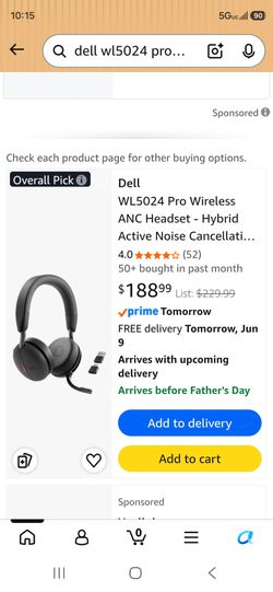 Dell Pro Plus wireless ANC Headset