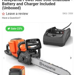 Electric Husqvarna Chainsaw 250i
