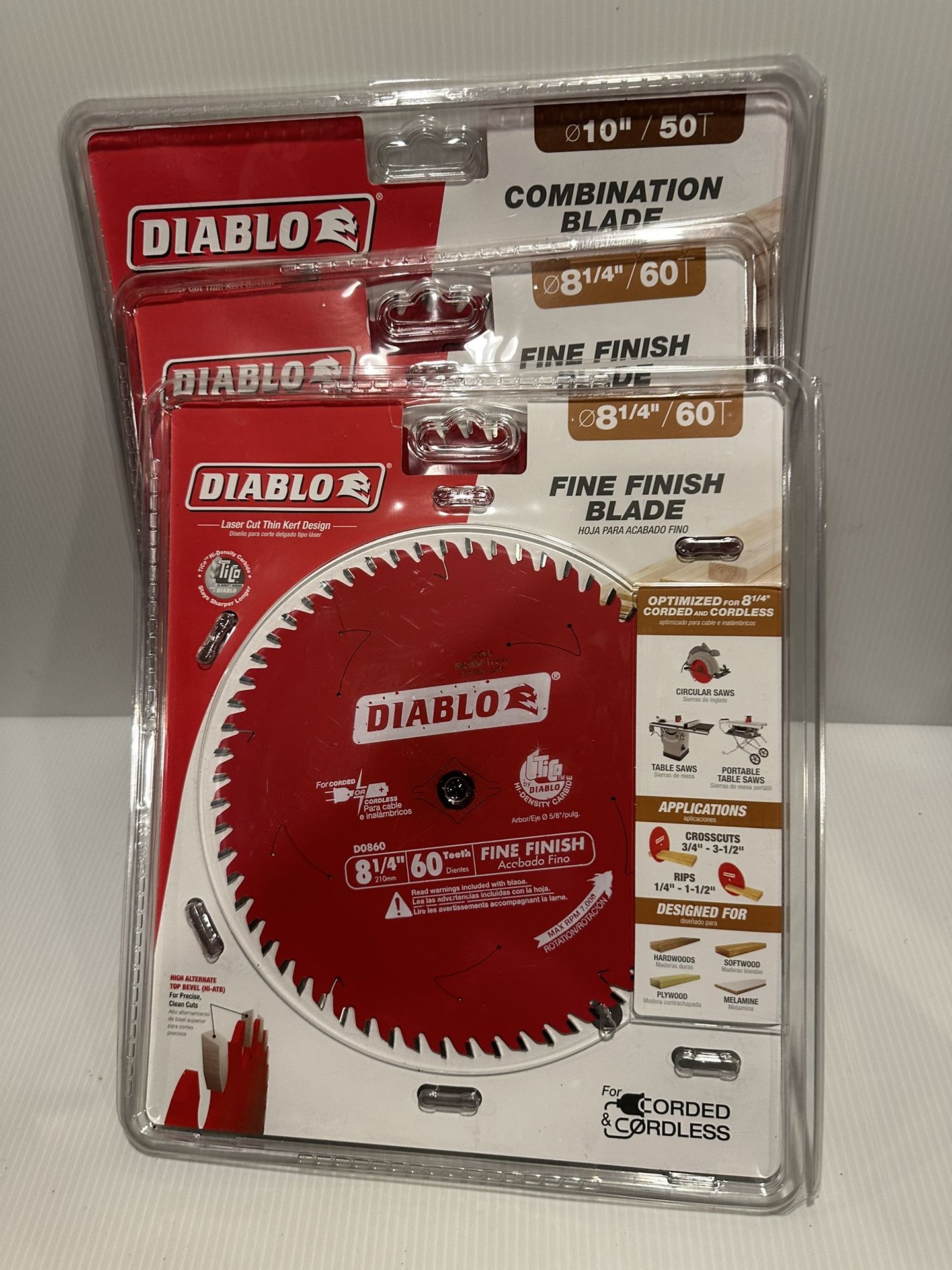 Diablo Saw Blade 3 Pieces