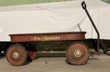 Vintage Acme Speedster Metal Coaster Wagon