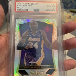Kobe Silver Select Prizm PSA10 Pristine 