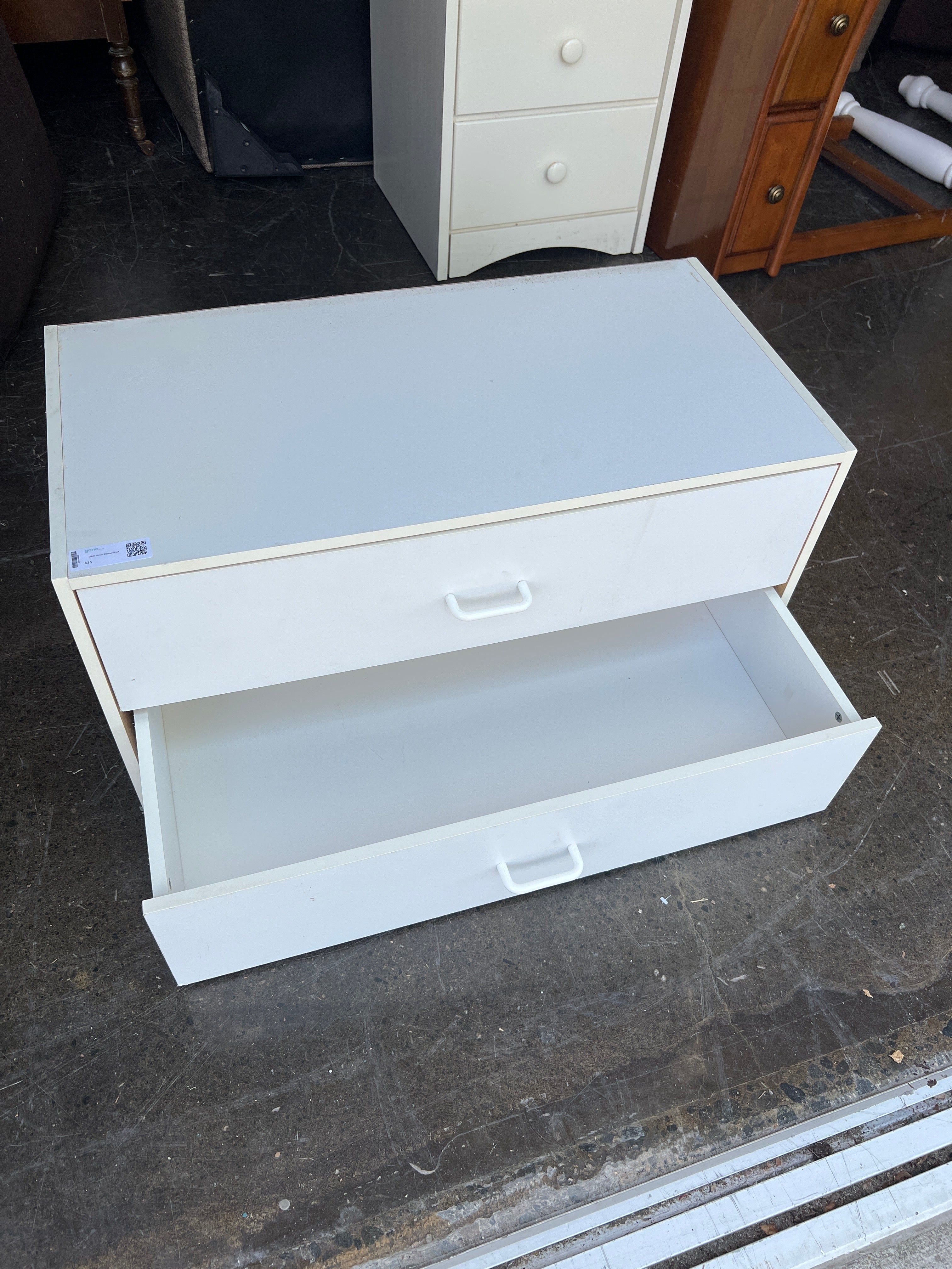 White Small Storage Shelf