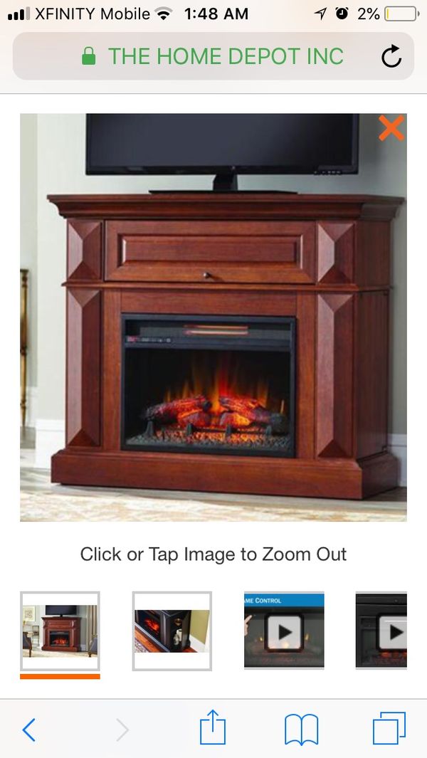 Home Decorators Collection Coleridge 42 In Mantel Console Infrared