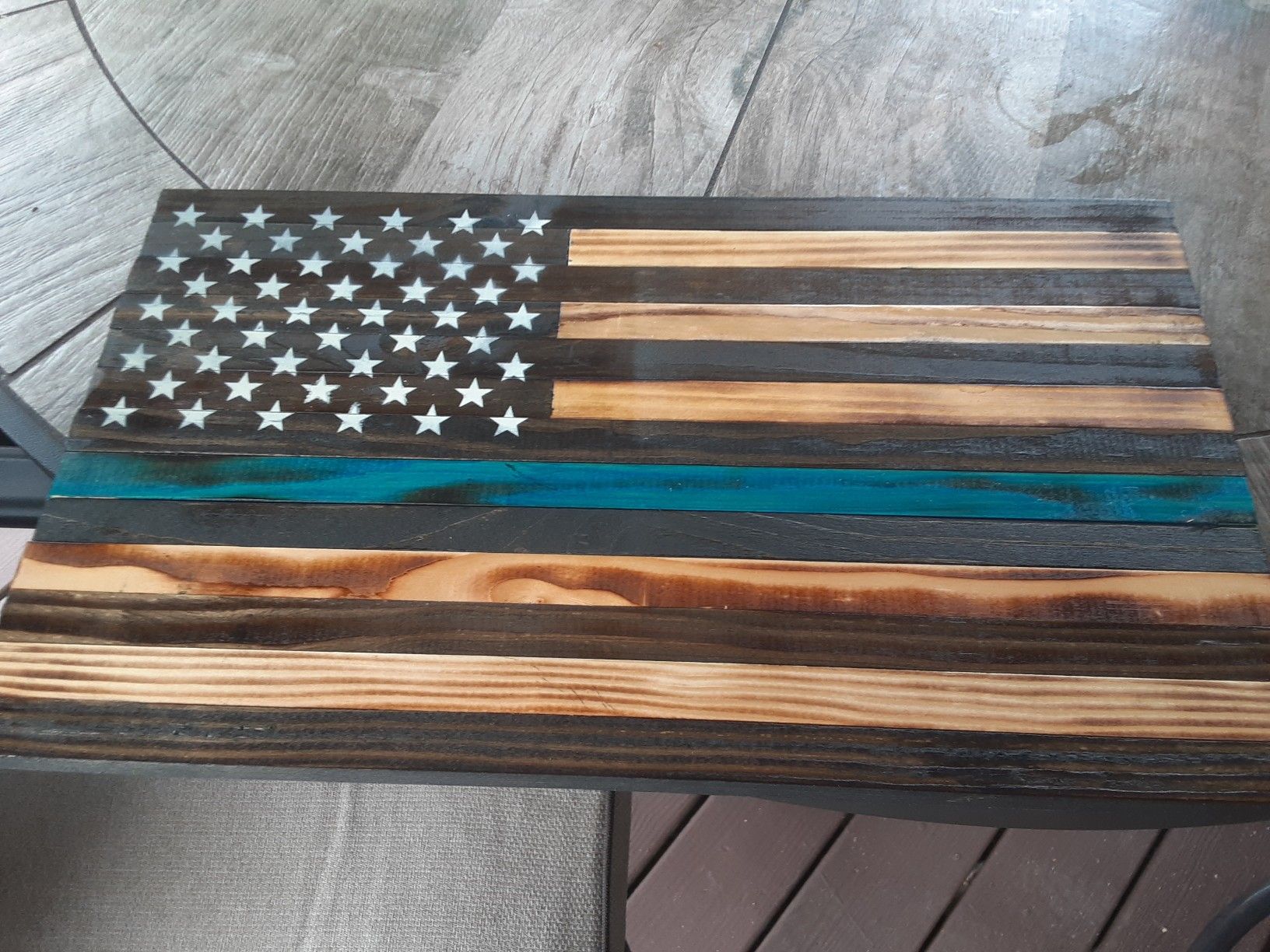Wooden flags