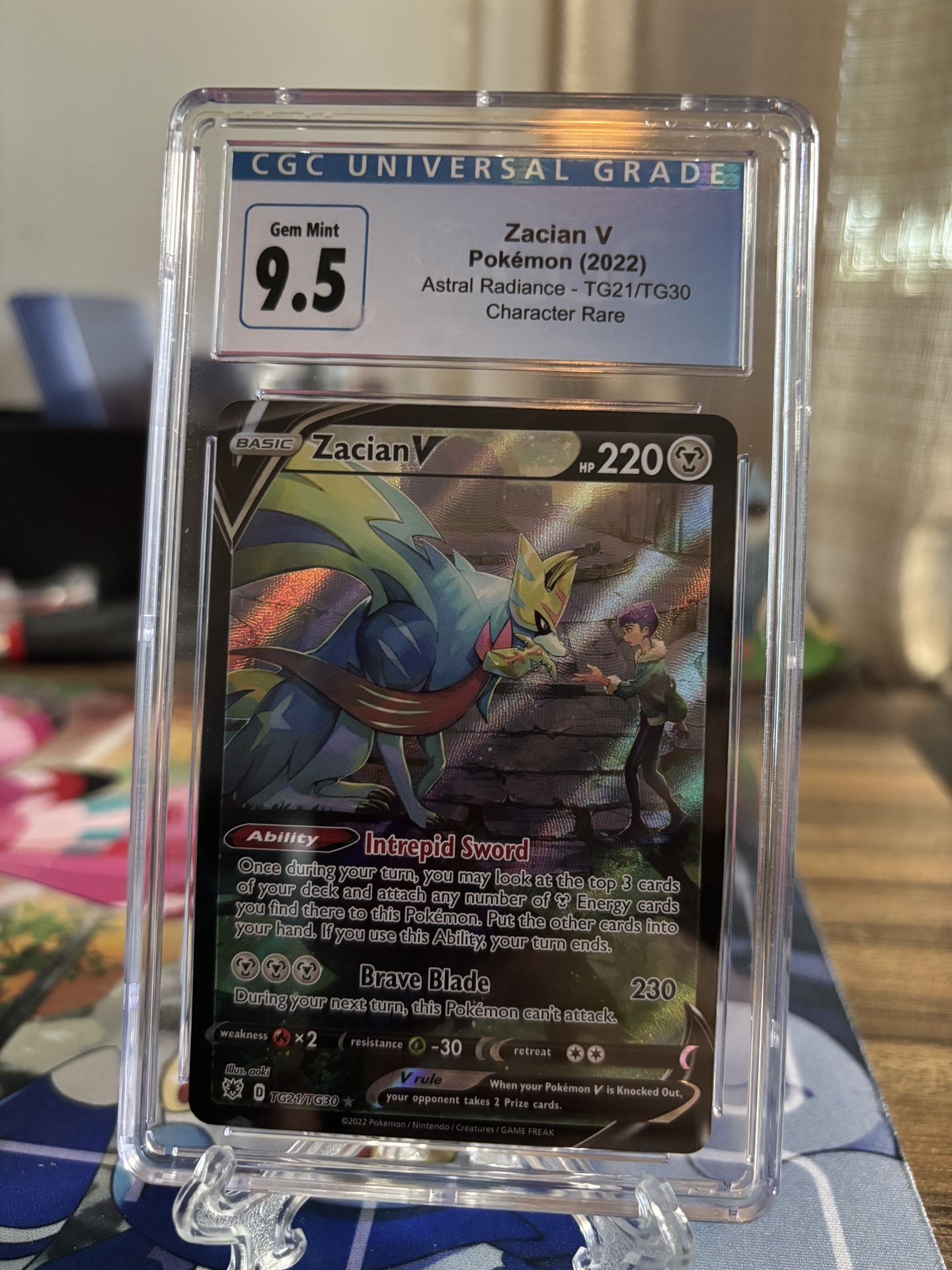 CGC 10 Zacian V #TG21 (2022) Pokemon Astral Radiance English