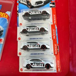 Hot Wheels Honda Civic type R police