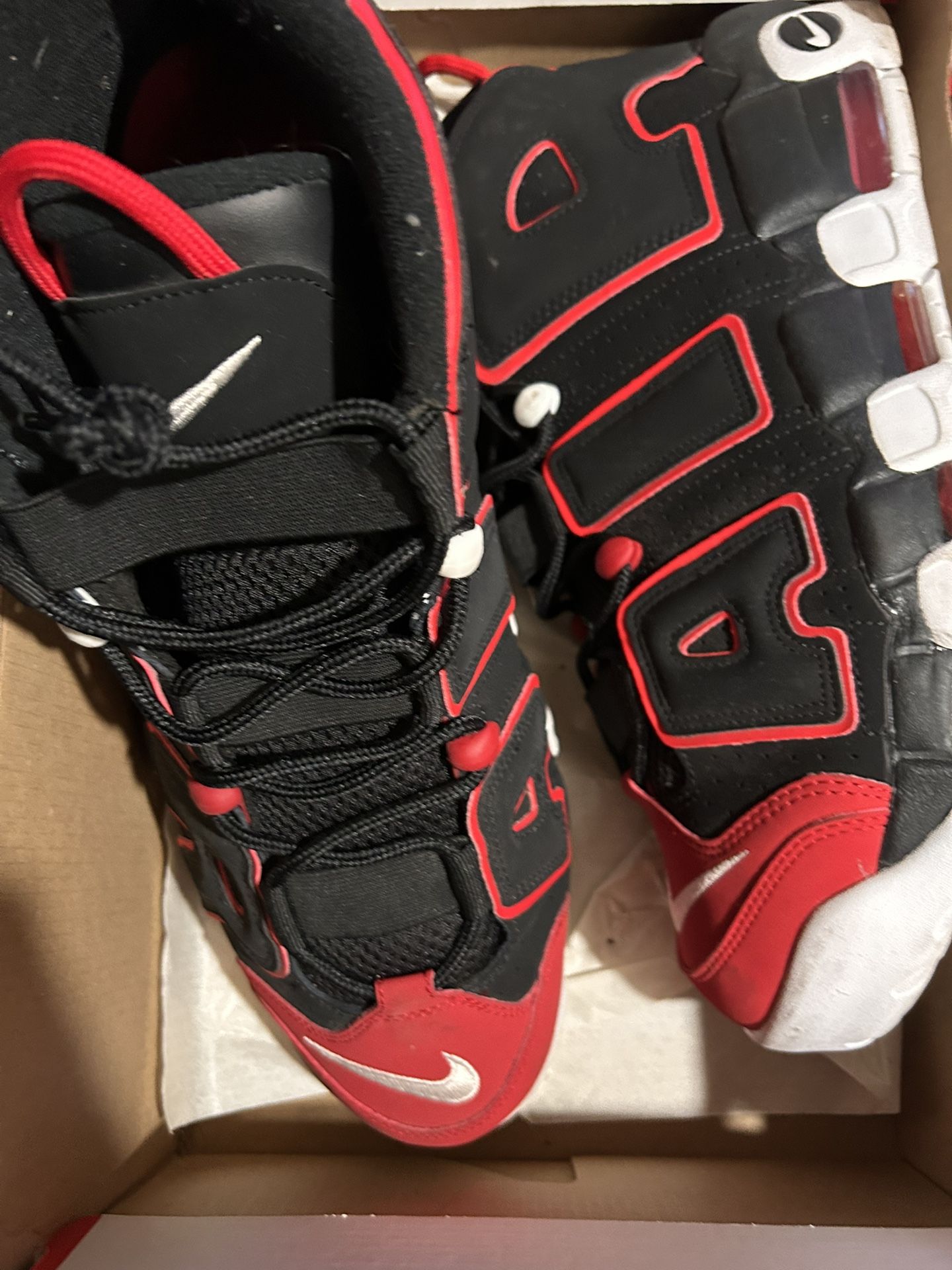 Red Toe Bred Uptempo Size 13 