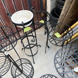 $10 Plant Stands, $20 Tables, 3 X $5 Aleo VeraPlants 
