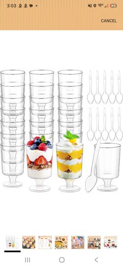 60pack dessert cups 5 ozs (firm price)