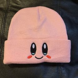 Pink Kirby Winter Hat Beanie