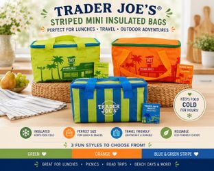 Trader Joe’s Mini Insulated Cooler Bags – New with Tags – Multiple Colors