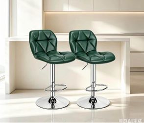 Green Adjustable Bar Chairs – 2 Chairs per Box