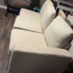 VINGLI 108" Beige Modular Sectional Sofa with Storage and USB Chargers