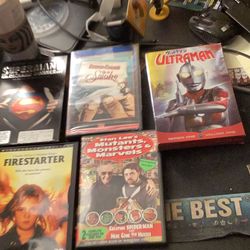 DVDs.  And blu-ray. 10 dvds  6 blue ray