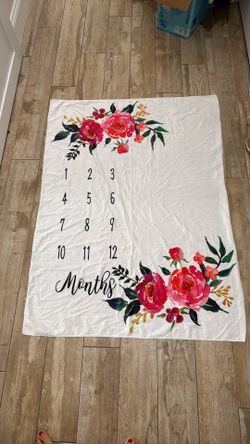 Month photo blanket