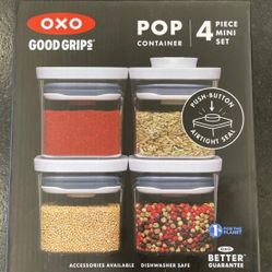 OXO Good Grips 4-Piece Mini POP Container Set 