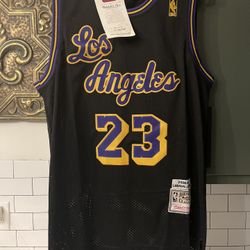 Men’s LeBron James Lakers Jersey Size M.