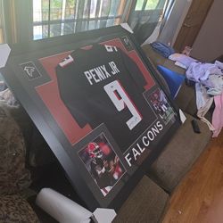 Signed Micheal Penix Jr Jersey. Framed