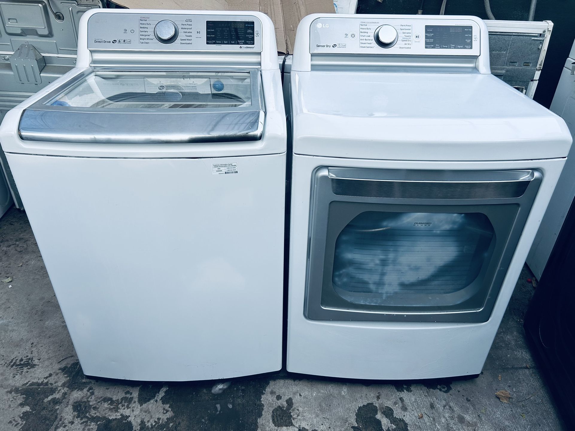 LG. Washer. And Gas Dryer