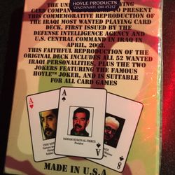 2003 Iraq War Most Wanted Cards