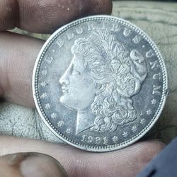 1921 Morgan Silver Dollar D Mint Mark