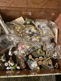 Three Boxes of Buttons That Grandmother Collected
